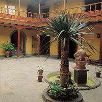 Patio de la casa museo León y Castillo